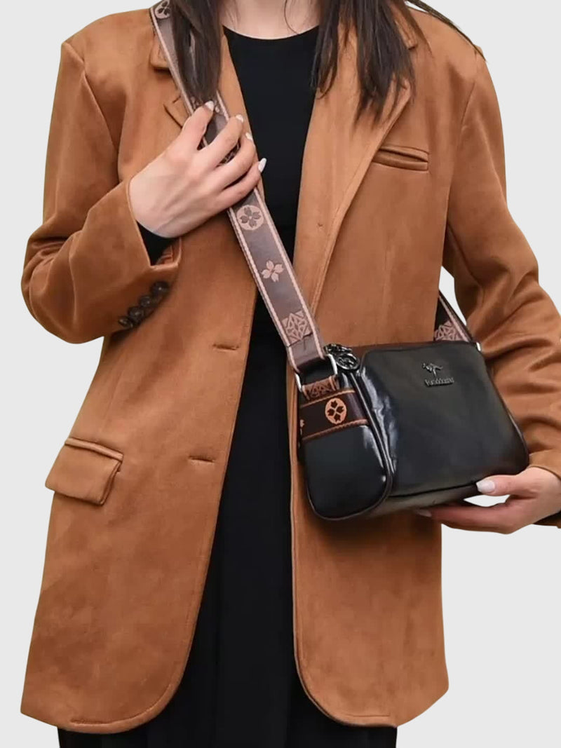 Luxurious Vegan Leather Crossbody Bag for Stylish Women